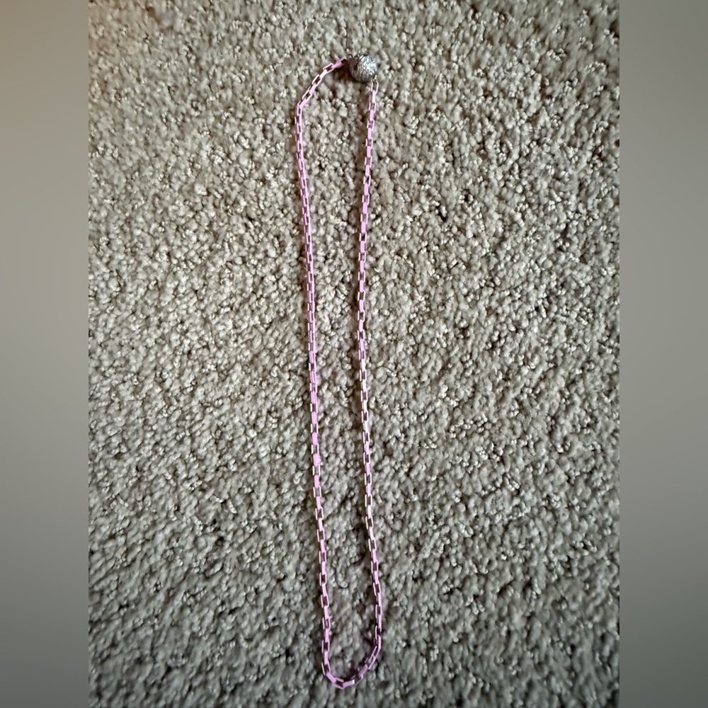 Chic Pink Chain Necklace